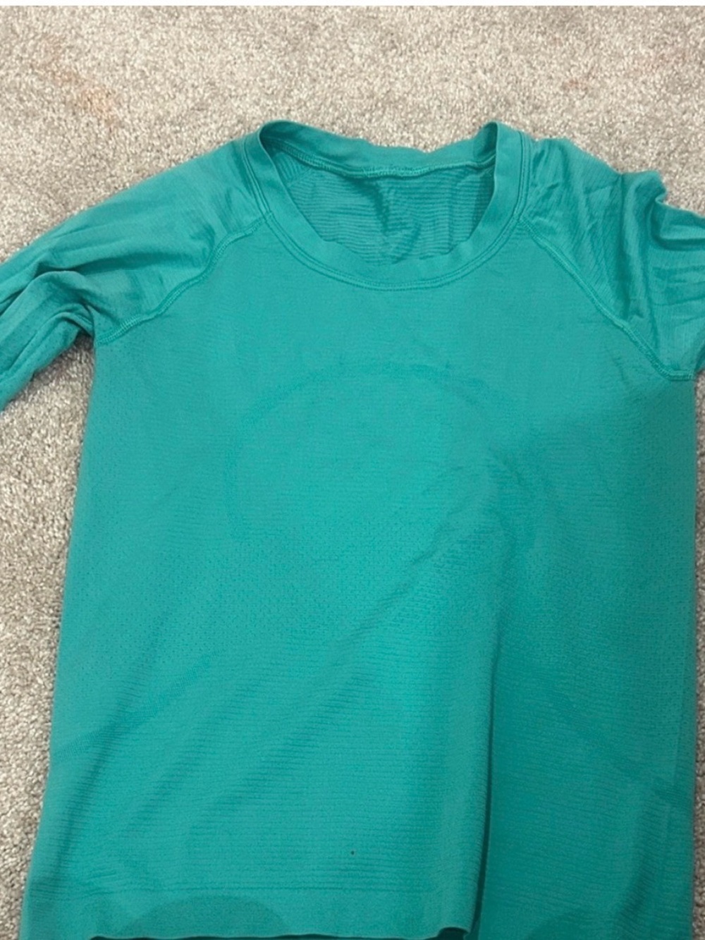 lululemon athletica Teal Long-Sleeve Crewneck Top